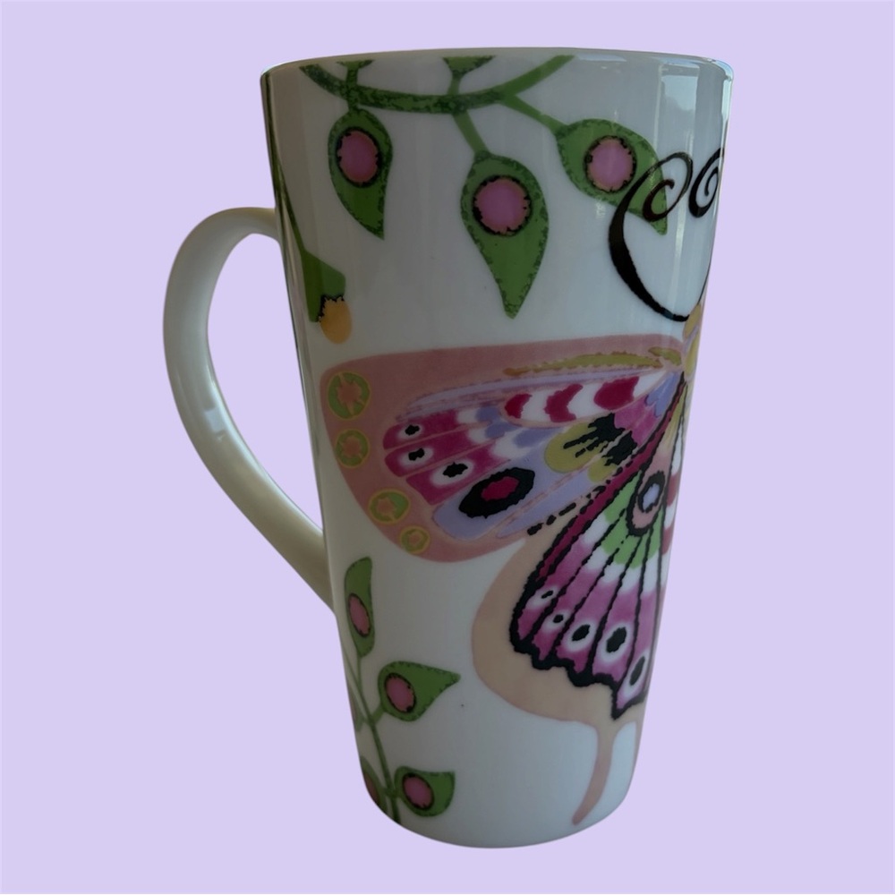 Wynn Encore Rare Limited Edition Latte Mug Butterfly Floral 500 Piece Series